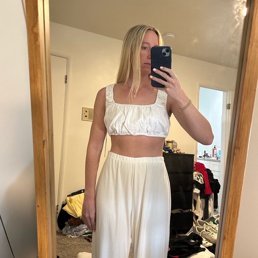 Linen crop top